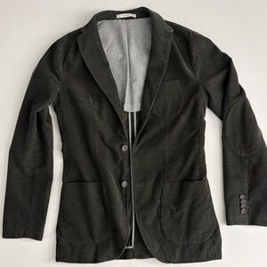 Club Monaco Men’s Corduroy Blazer Jacket Sport Coat Size XS Green Unstructured